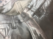 Покрытие джинсовой ткани для женщин джинсы куртка серебряный цвет золотого синего розового цвета по заказу изготовлено в Китае