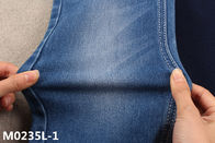2 лайкра 33 полиэстер 65 хлопок джинсов женщин 339gsm пятнает рулоны ткани джинсовой ткани