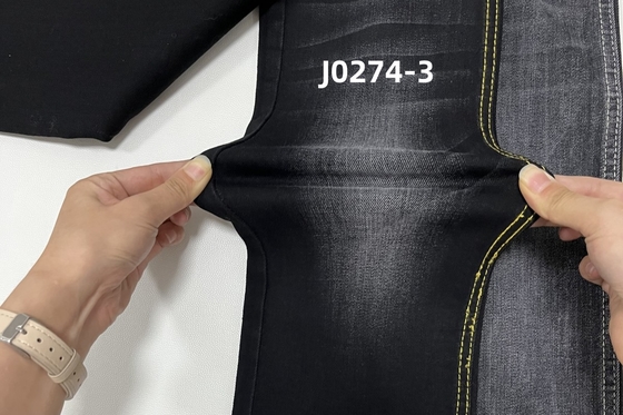 10 Oz Warp Slub High Stretch Black Backside Woven Denim Fabric для джинсов