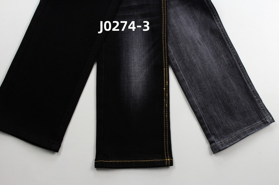 Оптовая продажа 10 Oz Warp Slub High Stretch Black Backside Woven Denim Fabric для джинсов