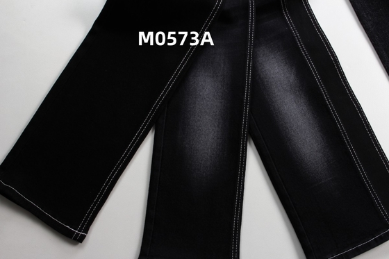 Оптовая продажа 11.5 Oz Warp Slub High Stretch Black Backside Woven Denim Fabric для джинсов