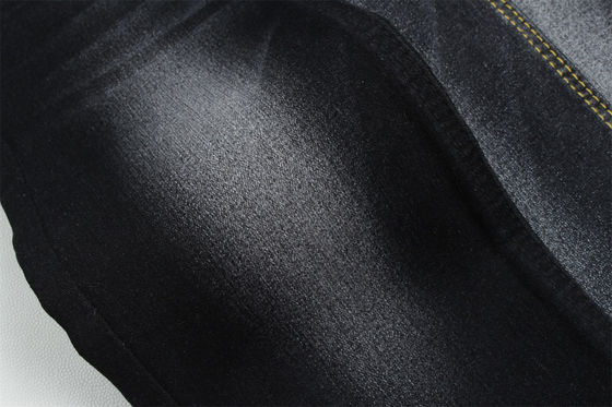 Полная ликра сатинная ткань черная черная джинсовая ткань высокого растяжения