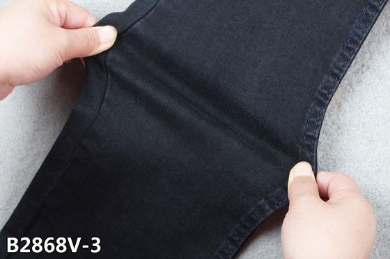 59" серы TR ткани джинсовой ткани простирания ширины 10.9oz джинсы высокой черные