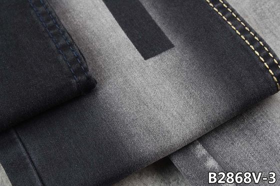 Джинсы женщин 10 OZ протягивают ткань джинсовой ткани в черном/черном цвете