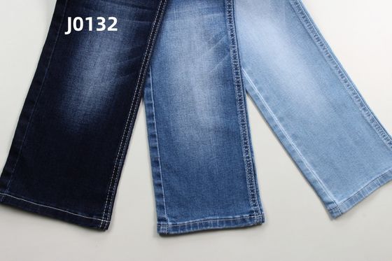 Хорошая цена Оптовая продажа 8,5 Oz Warp Slub High Stretch Woven Denim Fabric для джинсов онлайн