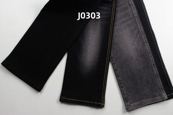 Хорошая цена Оптовая продажа 11 Oz Super Stretch Black Woven Denim Ткань для джинсов онлайн