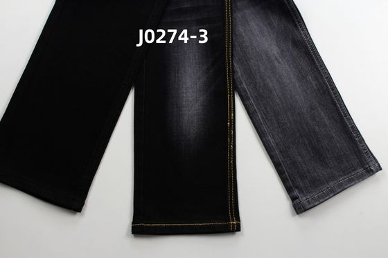 Хорошая цена Оптовая продажа 10 Oz Warp Slub High Stretch Black Backside Woven Denim Fabric для джинсов онлайн
