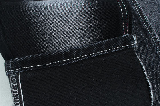 Хорошая цена 13.5 унций низкая растяжка тяжелая джинсовая ткань для мужчины работа носить джинсы черный зад онлайн