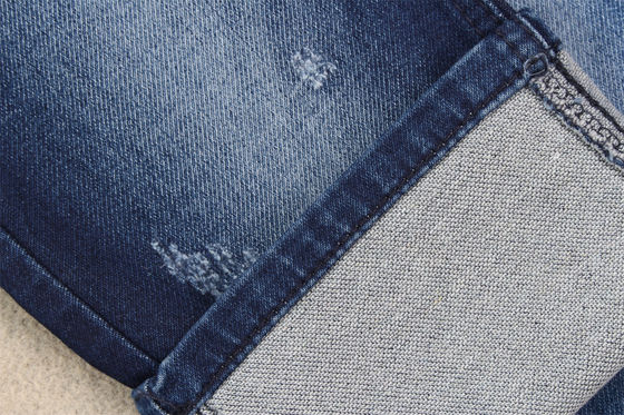 Хорошая цена Поддельная вязаная хлопчатобумажная полиэстерная лента спандекс терри джинсовая ткань для джинсов онлайн