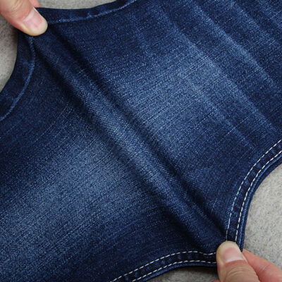Хорошая цена 9,4 унции джинсовой ткани индиго синего цвета, хлопок, полиэстер, спандекс, стрейч средней плотности онлайн