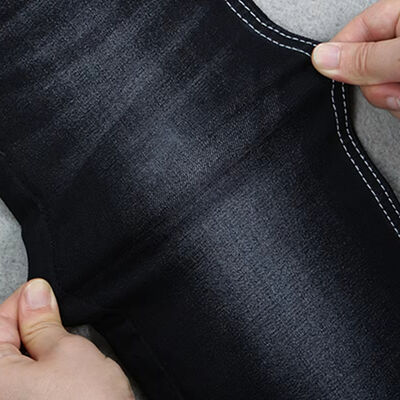 Хорошая цена 10,2 унций высокоэластичной черной/черной джинсовой ткани для женских джинсов или брюк для девочек от Ready Stock онлайн