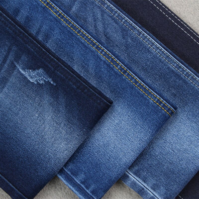 Хорошая цена Горячая распродажа, джинсовая ткань из хлопка и полиэстера с эластаном, 10,5 унций, для мужских джинсов онлайн
