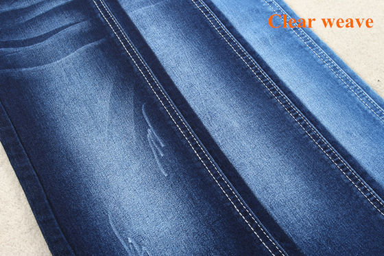 Хорошая цена Twill джинсовой ткани 1 лайкра 36 полиэстер 63 хлопок 9oz правый соткет ткань онлайн