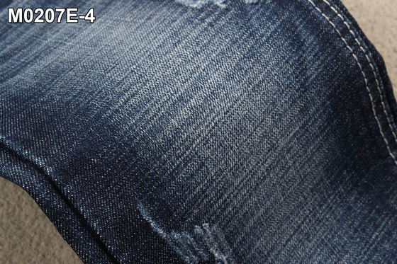 ткань джинсовой ткани лайкра полиэстера хлопка ширины 12.7Oz 160cm полная с Crosshatch вырабатывает толстую ровницу
